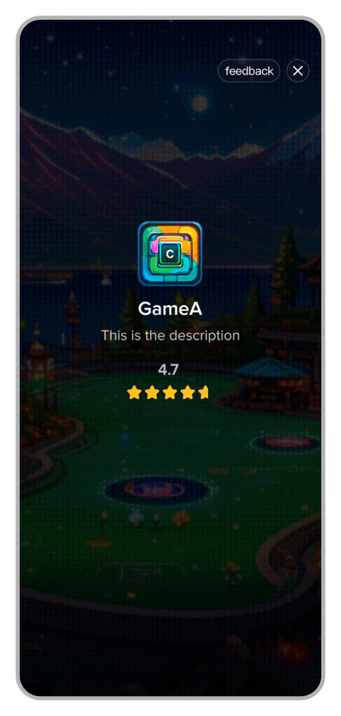 Interactive customizations - Recommended Card 1 GIF